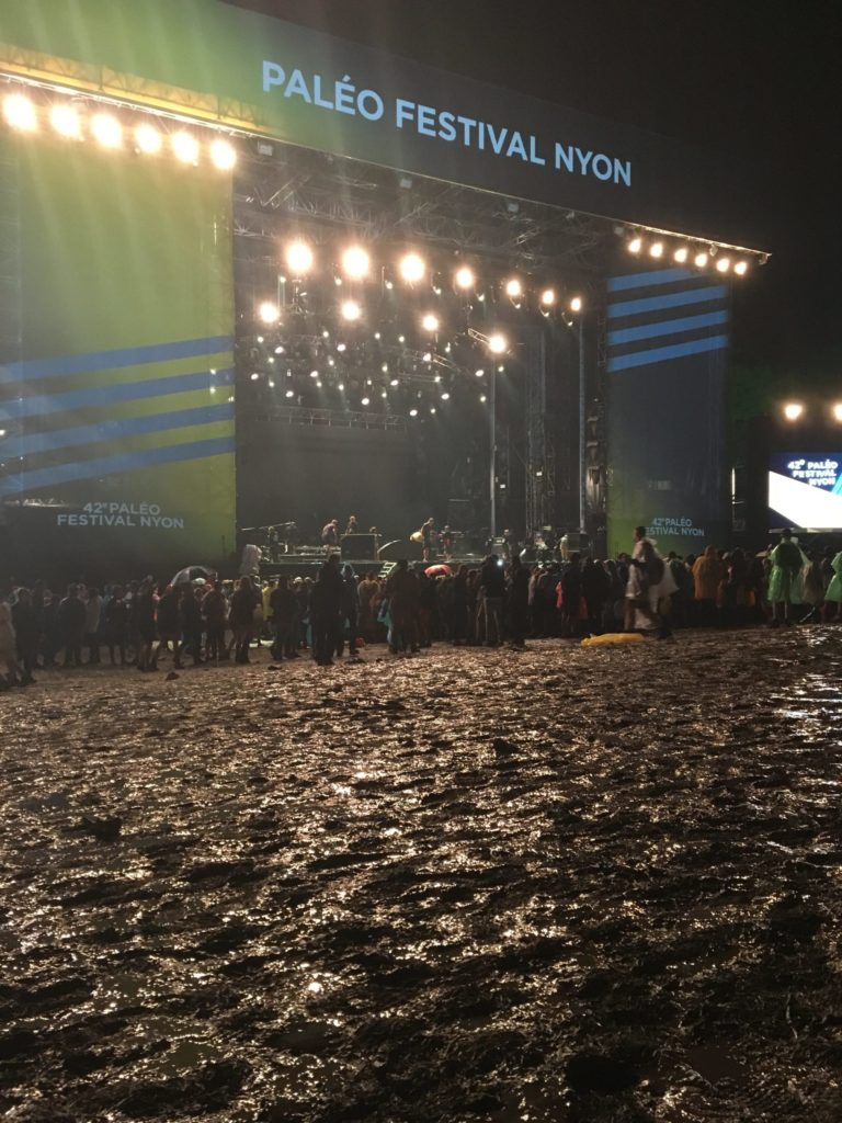 The main stage when it’s raining