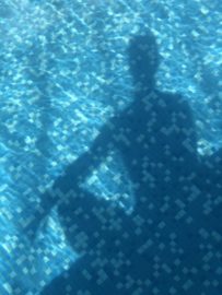 My shadow in a pool