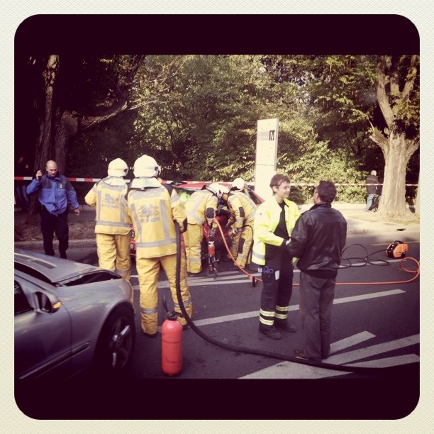 Car crash in geneva