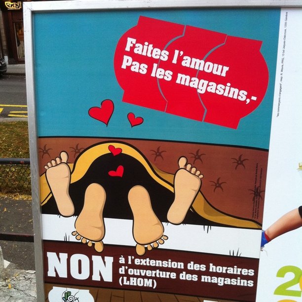 Make love, don't shop.