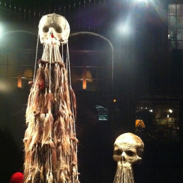 Skulls made of fabric