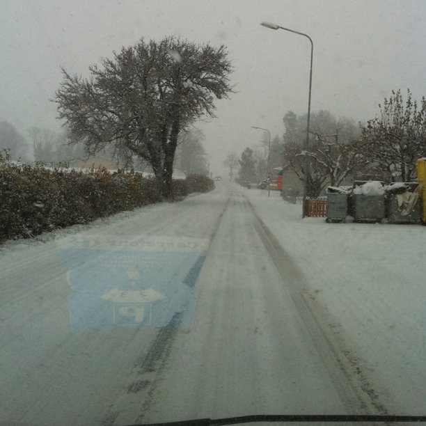 If you try to stop you will skid. Not fun without snow tires. 