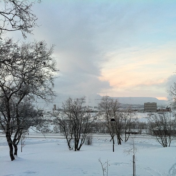 View on the kiruna lkab mine 