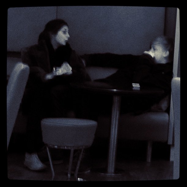 Couple in a Swedish Mcdonalds 