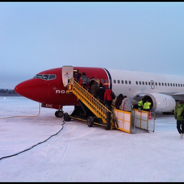 Frozen Tarmac at kiruna airport