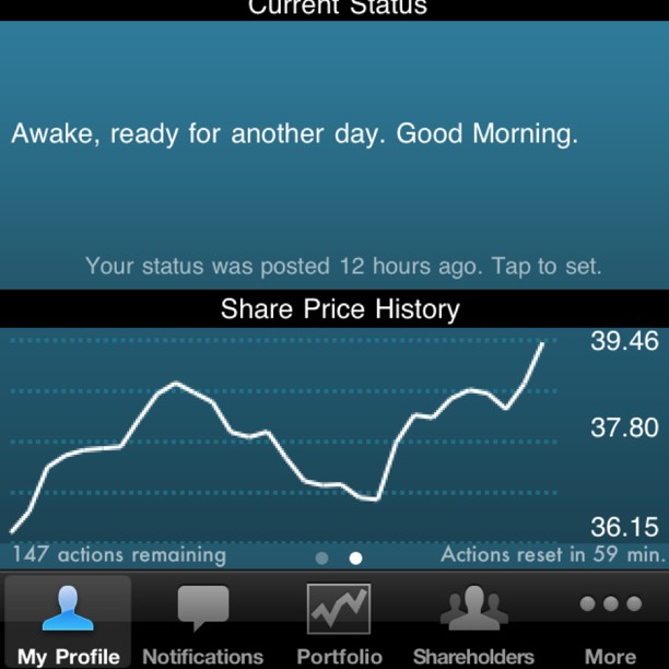 Buy my stock :-)