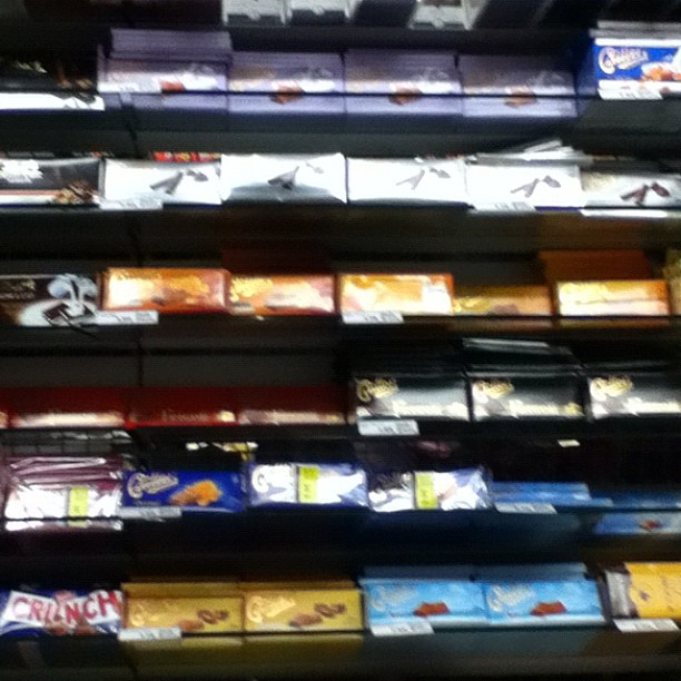 Chocolate, there are two rows of the stuff.