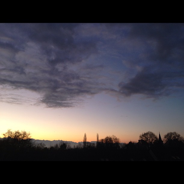 The view from my village this morning.