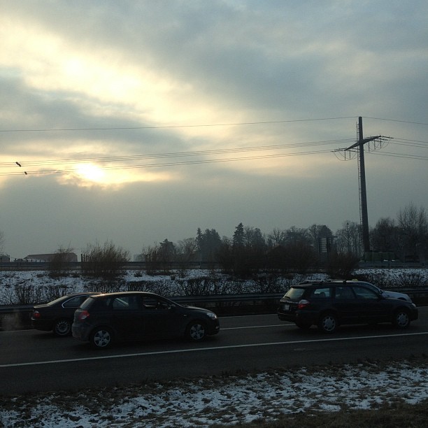 Stuck in traffic