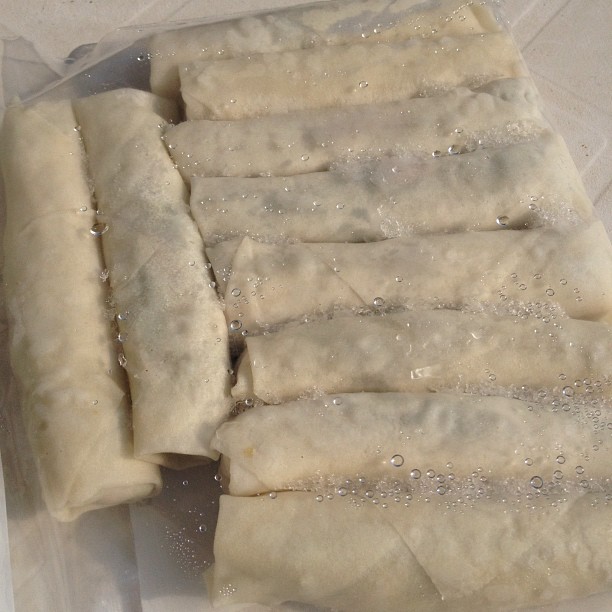 Spring rolls in spring... Almost.