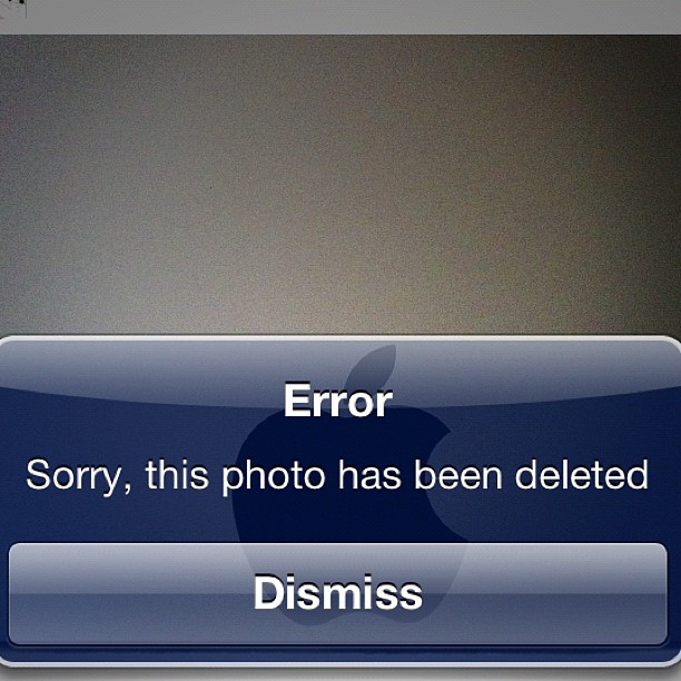 Error this photo has been deleted