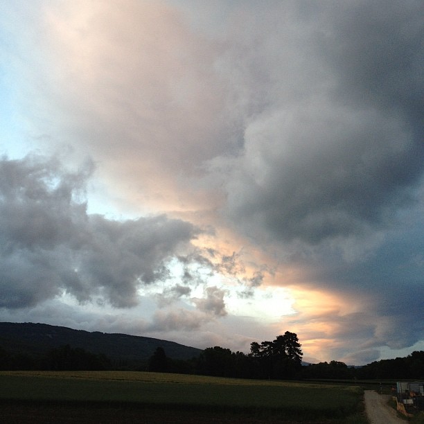 Nicely lit clouds