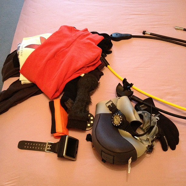 Some scuba stuff. Dry suit dive tomorrow.