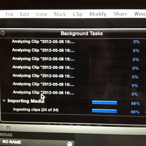 Ingesting footage