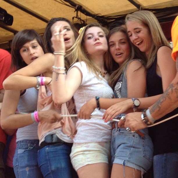 So many girls. A feast.