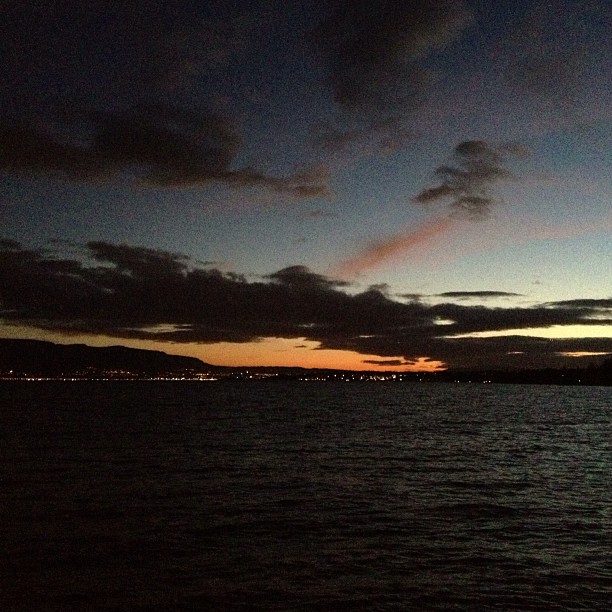 Yesterday sun set.