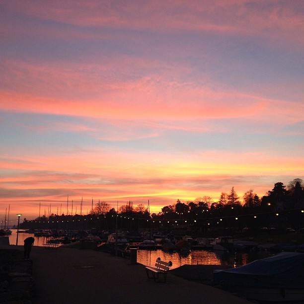 Nyon sunset