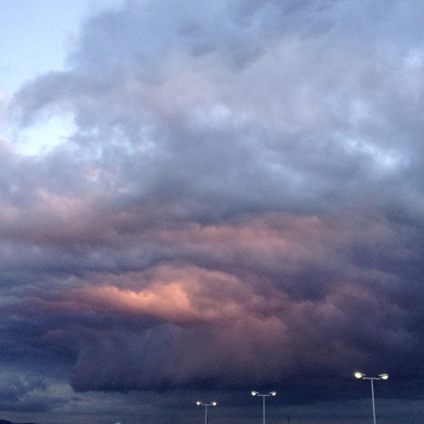 The sky earlier tonight.