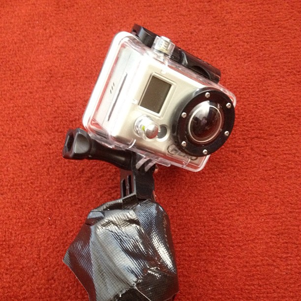 Hiking stick gopro crane.