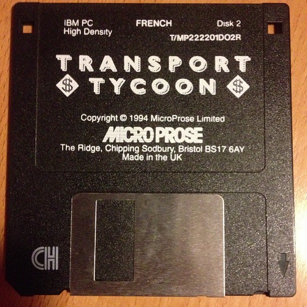 Transport tycoon diskette.