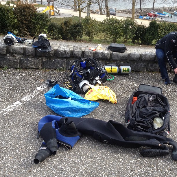 Aftermath of a technical dive.