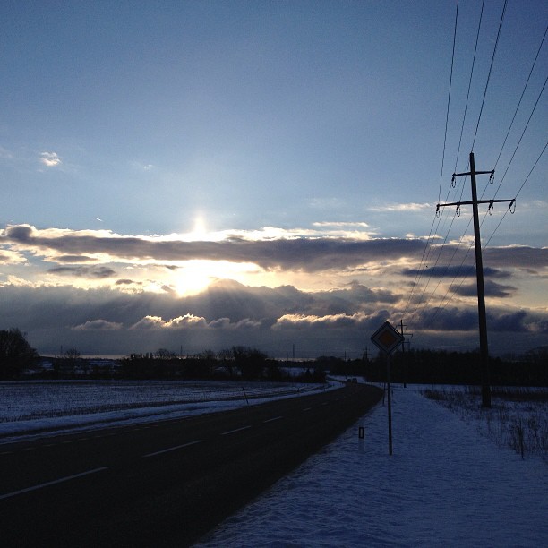 Morning road.