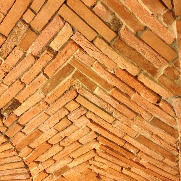 A vaulted ceiling