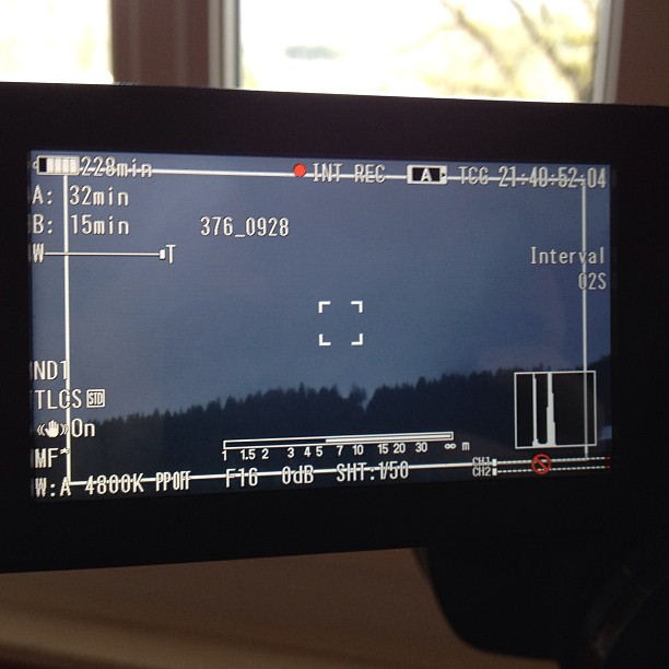 Filming a time lapse... What will be revealed?