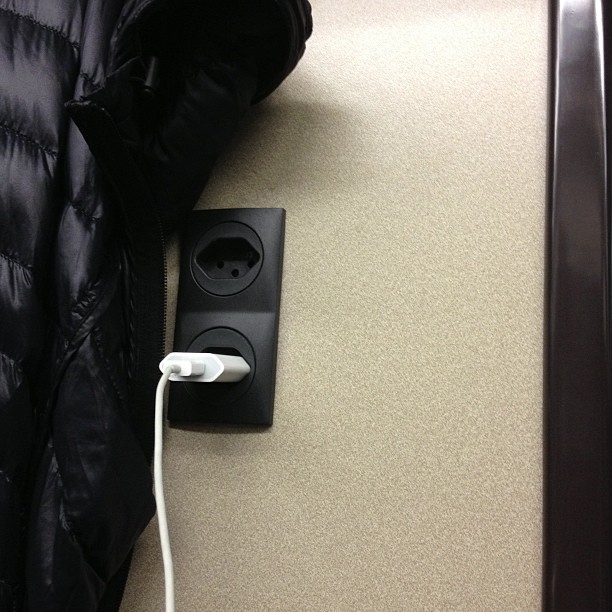 Charging on. A train.