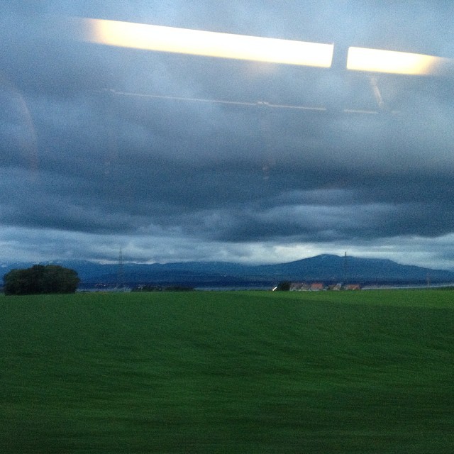 Threatening clouds.
