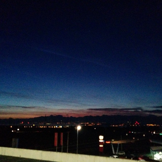 Sunrise at the gym.