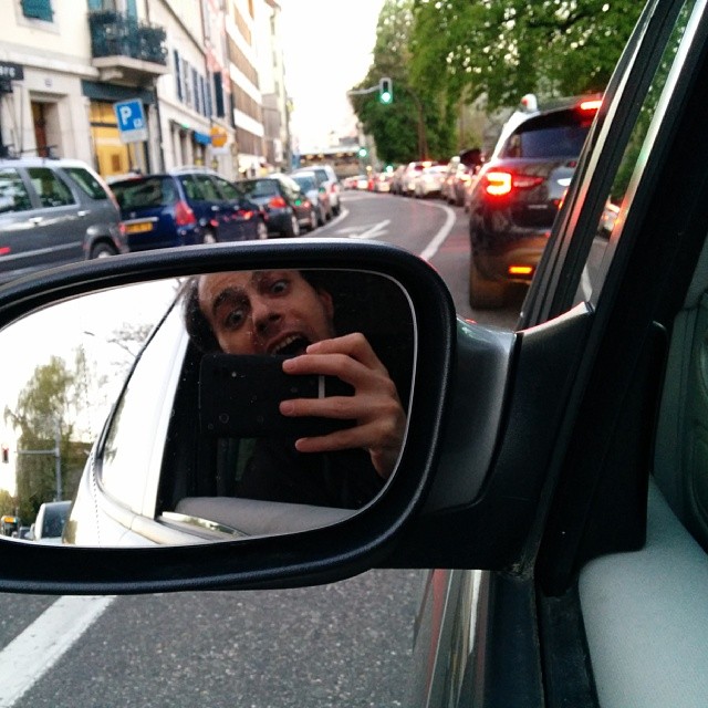 The euphoria of Geneva driving.