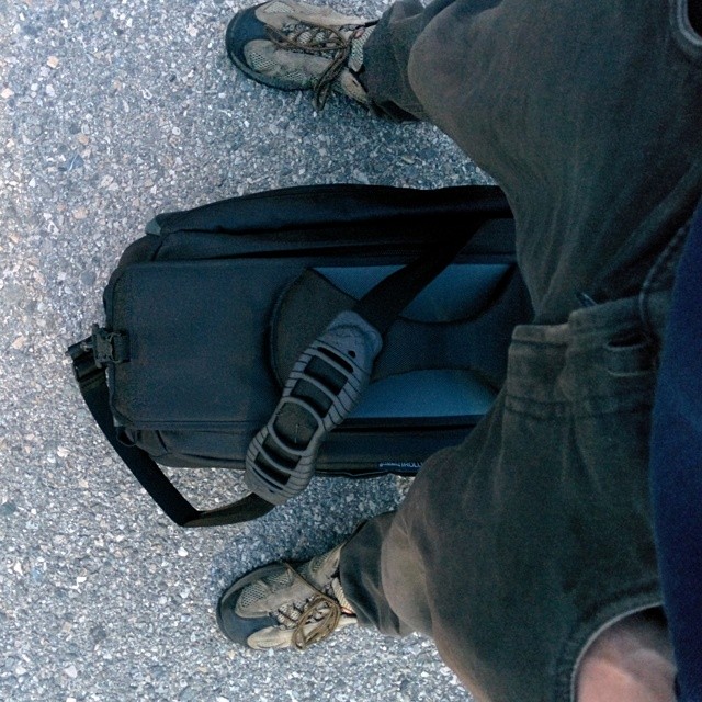 My camera and laptop are in this bag.