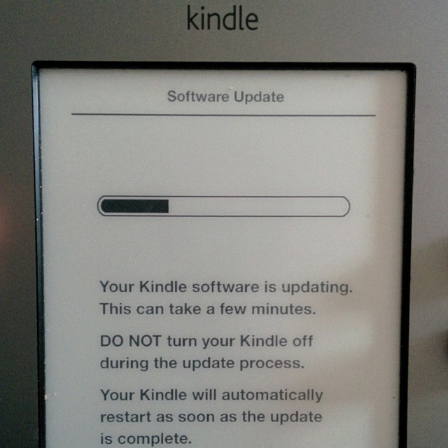 First time playing with a kindle.