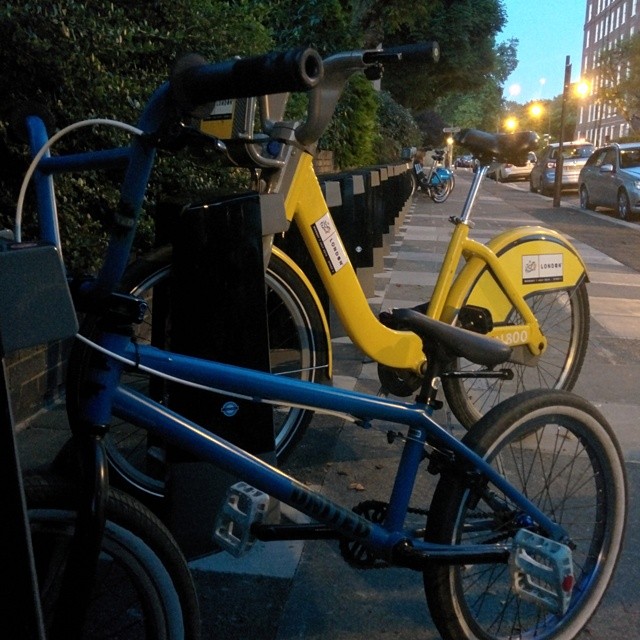 A tour de France bike and a bmx went on a long journey to Richmond and back. it is definitely not a Boris bike when I ride it.