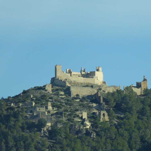 A ruined castle.