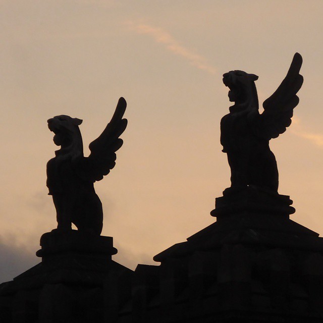 Watching over barcelona port.