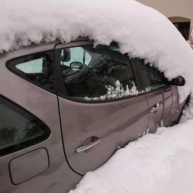 And this is after the snow has melted.