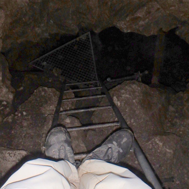 Yesterday in a cave.