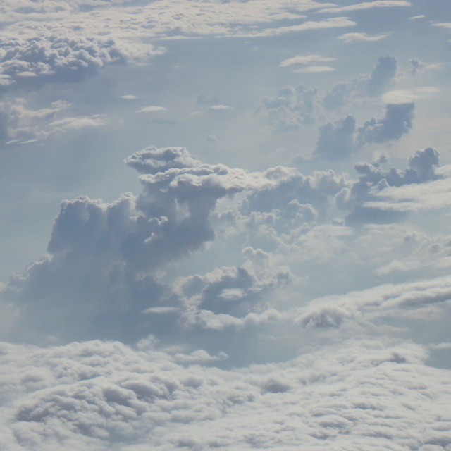 Some people use hubble to take pictures of clouds. I use a plane.