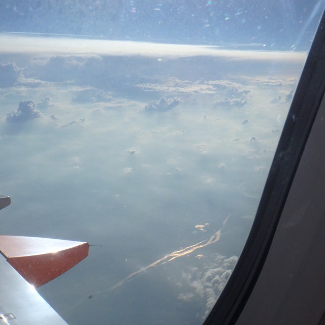 For wing and cloud appreciation.