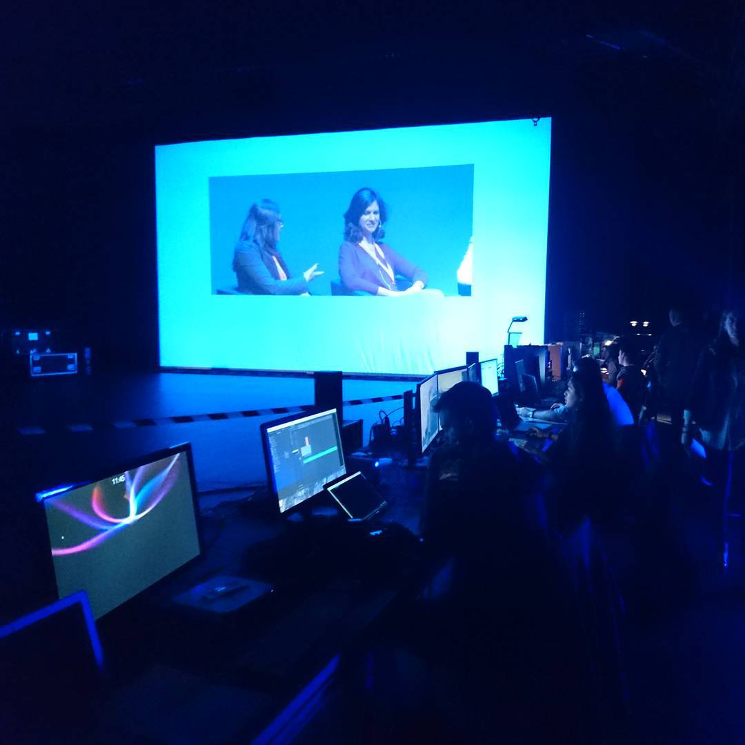 Behind the scenes.