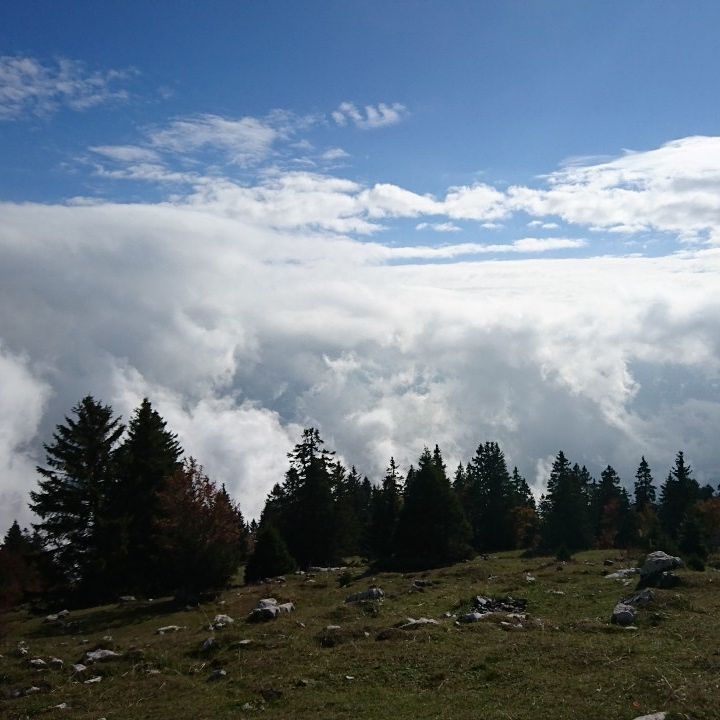 The view I have now. Hiding behind the clouds