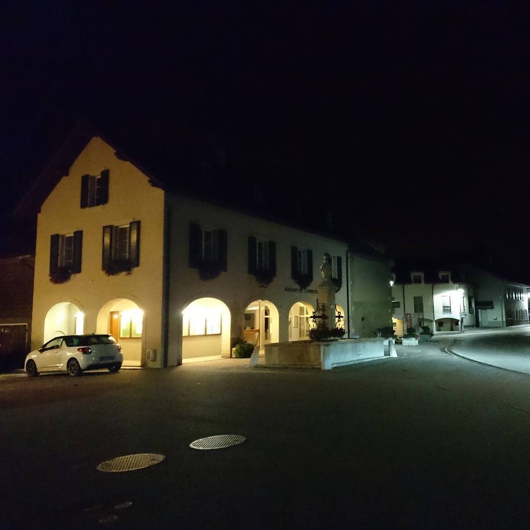 Testing the camera at night.