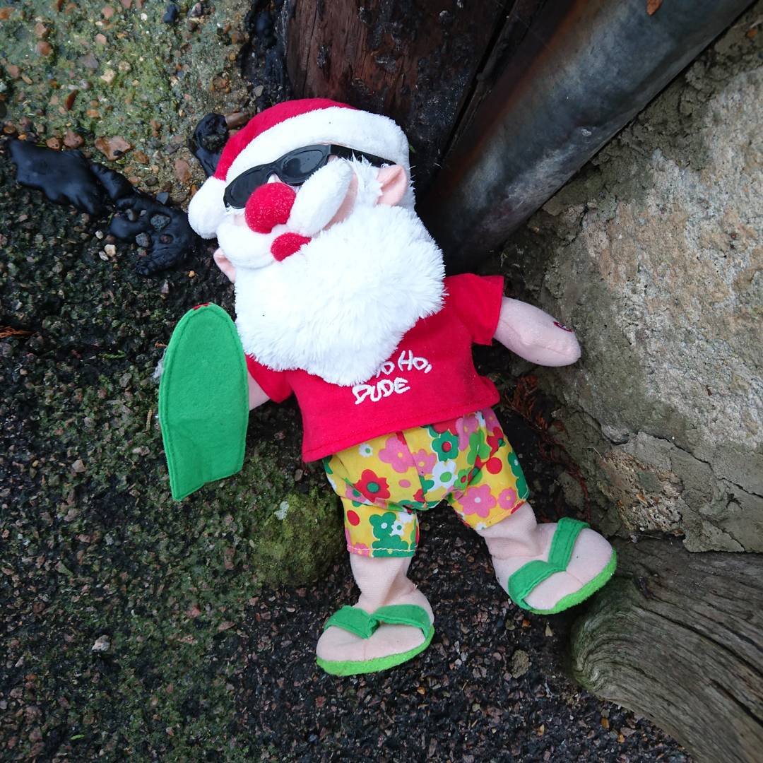Too much Christmas spirit.