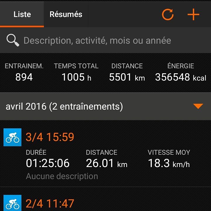 More than 1000 hours of fitness tracked. :-D