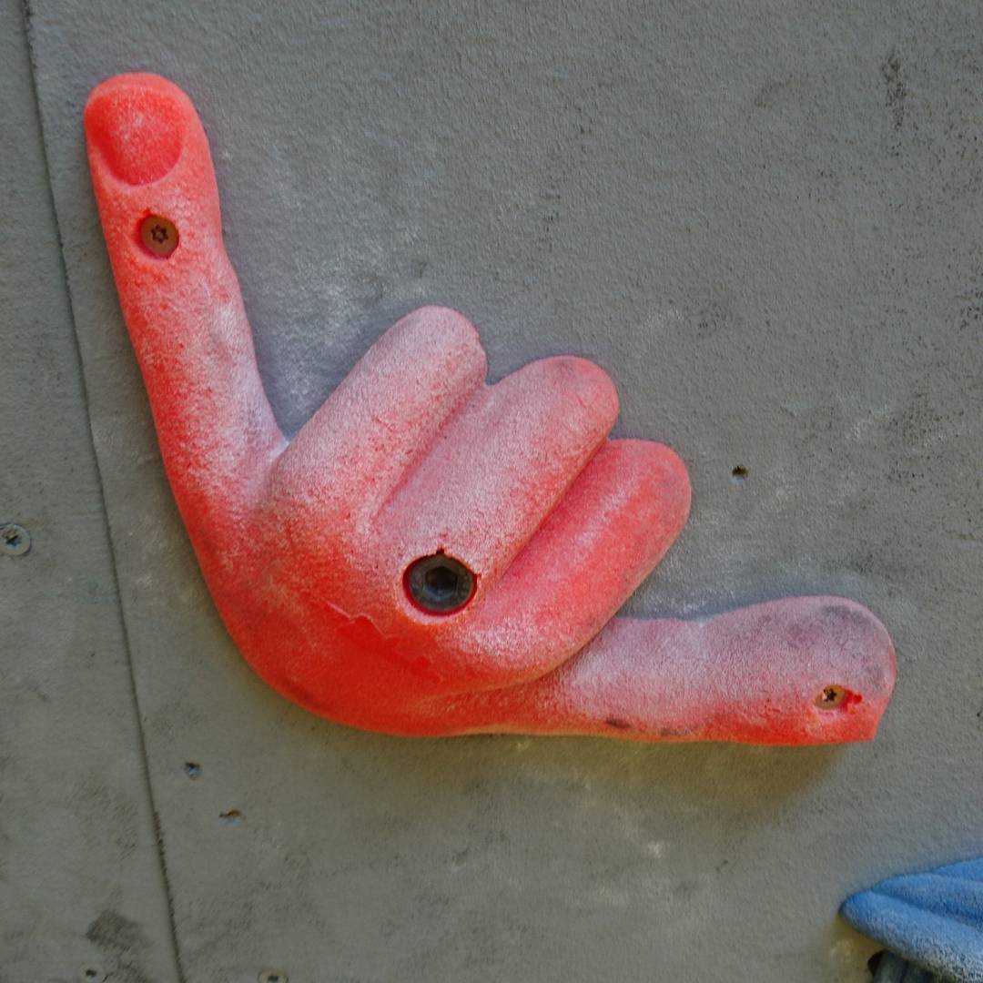 Hang loose hand hold