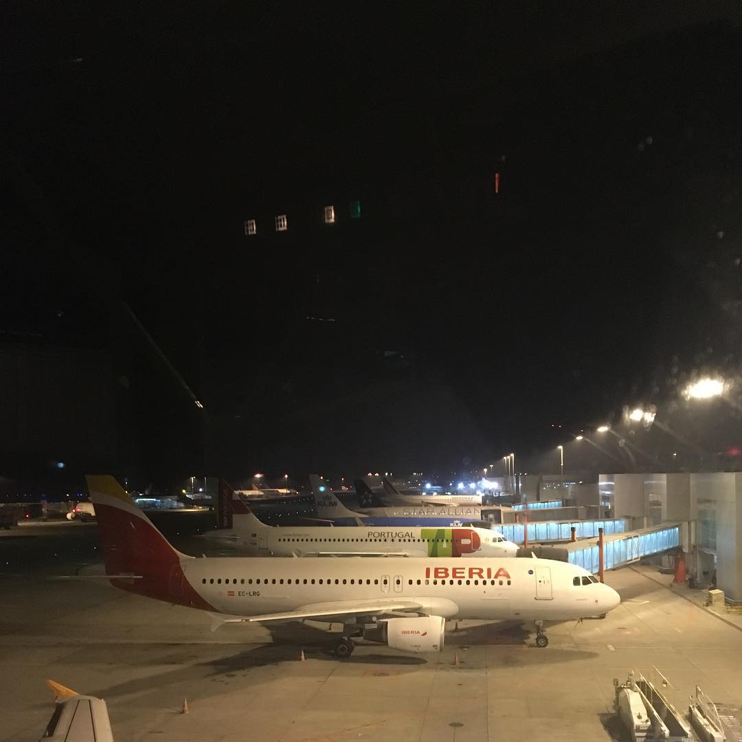 When the airport was still waking up.