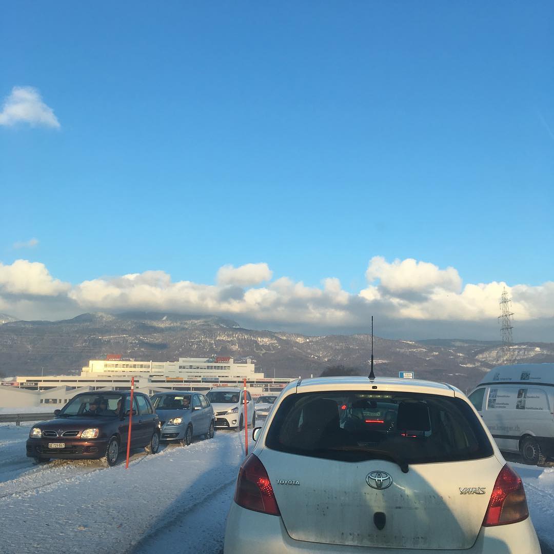 No snow plows cleared the road