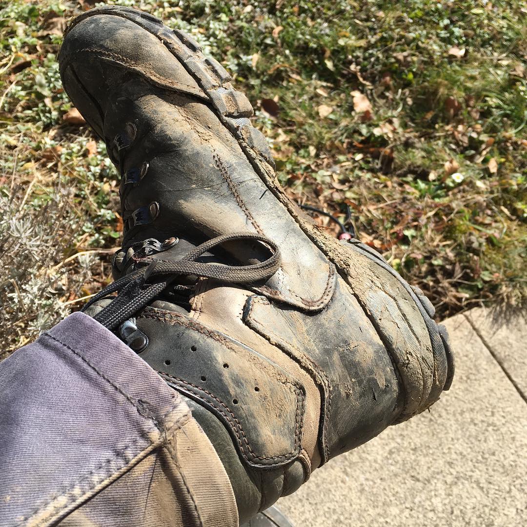 They have been to the arctic, to four thousand meters, to Spain, Italy, France, Sweden, Switzerland, scree, mud and many many cliffs. The soles need replacing soon.
